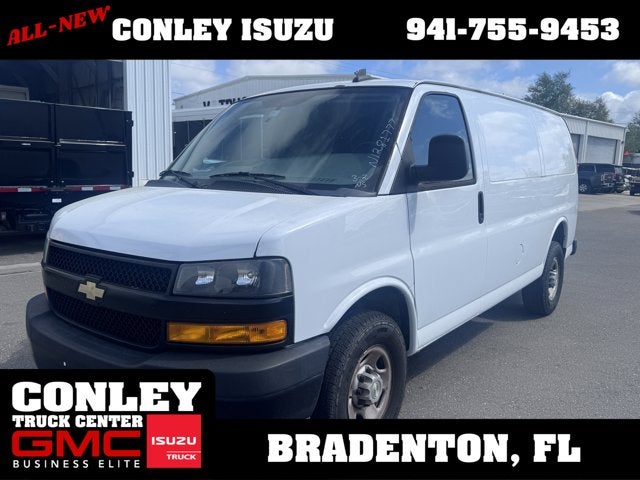 2022 Chevrolet Express Cargo Van 2500 RWD 135 in Summit White — front three-quarter view